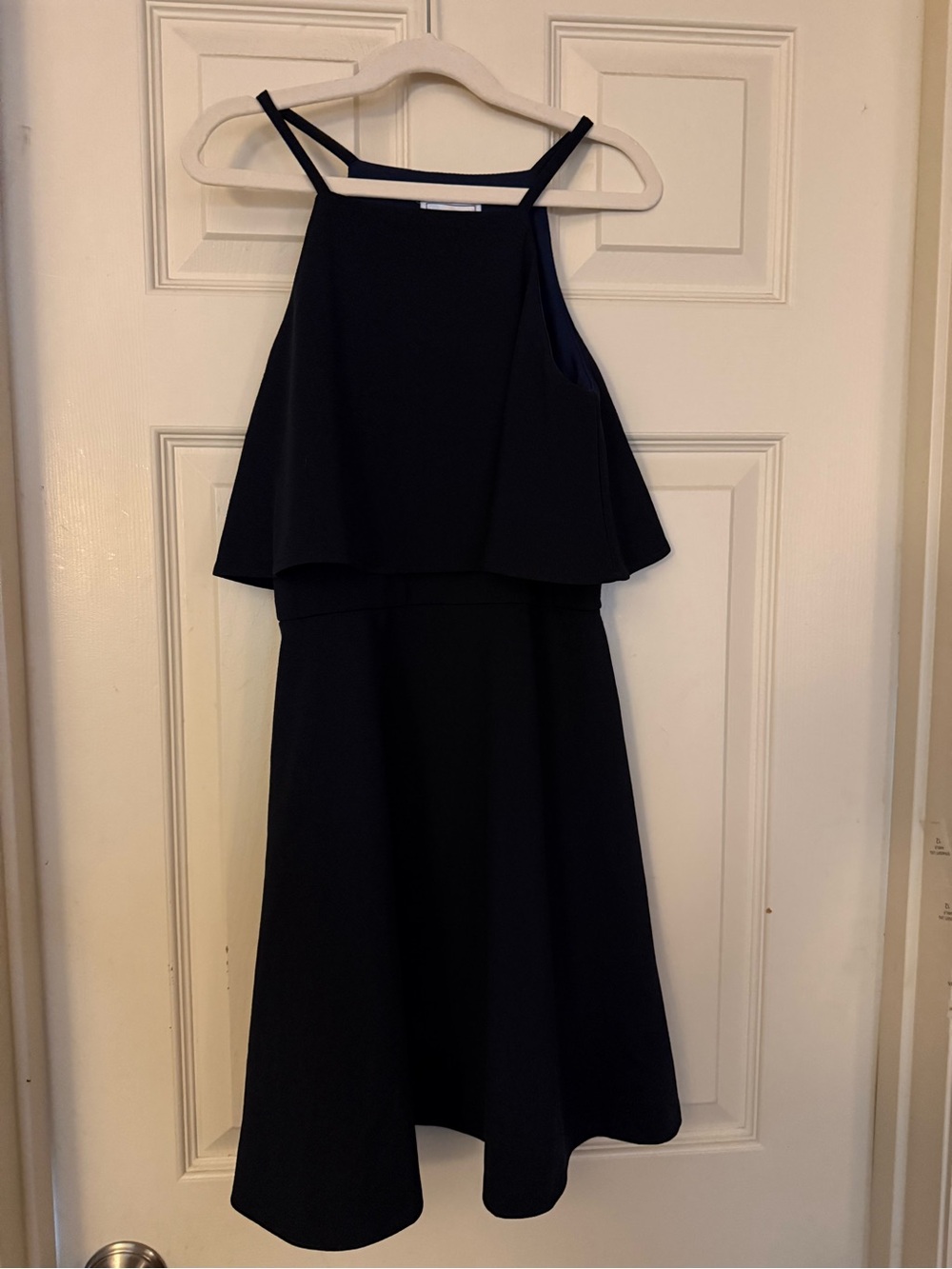 Girls' Navy Layered A-Line Dress